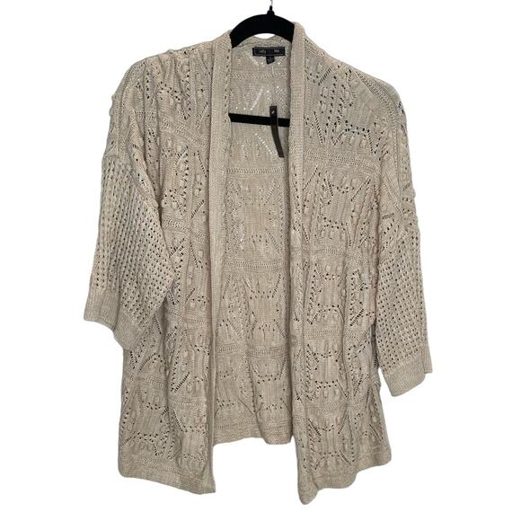 Lety & Me 3/4 Sleeve Knit Cardigan Sweater - Large - Picture 1 of 3